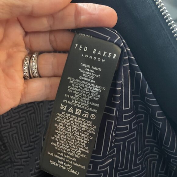 Ted Baker Eloisia Boucle Tweed Jacket (Small) - Picture 7 of 7